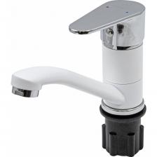 Смеситель Ремоколор – это однорычажный смеситель для мойки, который крепится с помощью гайки. Он выполнен в белом цвете и оснащён керамическим картриджем диаметром 35 мм. Этот смеситель позволяет регулировать поток воды и получать воду необходимой температуры путём смешивания горячей и холодной воды. Он изготовлен из цинкового сплава, что обеспечивает его долговечность и прочность. В комплекте с смесителем идёт гибкая подводка, которая делает его установку ещё более удобной. Смеситель Ремоколор – это однорычажный смеситель для мойки, который крепится с помощью гайки. Он выполнен в белом цвете и оснащён керамическим картриджем диаметром 35 мм. Этот смеситель позволяет регулировать поток воды и получать воду необходимой температуры путём смешивания горячей и холодной воды. Он изготовлен из цинкового сплава, что обеспечивает его долговечность и прочность. В комплекте с смесителем идёт гибкая подводка, которая делает его установку ещё более удобной.