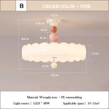 Потолочные светильники для спальни во французском кремовом стиле, светодиодные потолочные светильники для детской комнаты, современные теплые потолочные светильники для спальни для мальчиков и девочек, гостиной Потолочные светильники для спальни во французском кремовом стиле, светодиодные потолочные светильники для детской комнаты, современные теплые потолочные светильники для спальни для мальчиков и девочек, гостиной