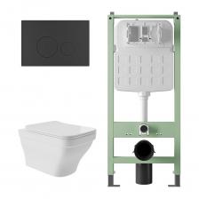 Комплект Alentori Инсталляция SITEMA, Панель смыва с круглыми кнопками, черный матовый + Унитаз подвесной 520*370 безободковый, сиденье Soft-Close, белый глянцевый, форма квадрат с выступом ALS.SIS1101.MBE0110 Комплект Alentori Инсталляция SITEMA, Панель смыва с круглыми кнопками, черный матовый + Унитаз подвесной 520*370 безободковый, сиденье Soft-Close, белый глянцевый, форма квадрат с выступом ALS.SIS1101.MBE0110