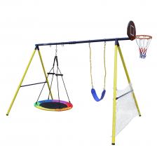 Комплекс уличный игровой с воротами Unix Kids 4 в 1 PL4IN1YL Yellow Комплекс уличный игровой с воротами Unix Kids 4 в 1 PL4IN1YL Yellow