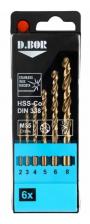 Набор свёрл по металлу d.Bor HSS DIN 338 Cobalt 2-8мм TD-338-CO5-PS1-06 Набор свёрл по металлу d.Bor HSS DIN 338 Cobalt 2-8мм TD-338-CO5-PS1-06