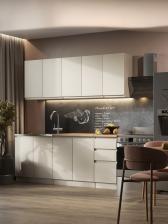 Кухонный гарнитур прямой «Стиль», с столешницей, 2000 мм, цвет кашемир/дуб вотан Кухонный гарнитур прямой «Стиль», с столешницей, 2000 мм, цвет кашемир/дуб вотан