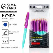 Ручка шариковая, синяя паста, 0.7 мм, автоматическая, пластик «Лучшая на свете» Ручка шариковая, синяя паста, 0.7 мм, автоматическая, пластик «Лучшая на свете»
