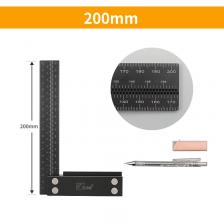 L-образная линейка для деревообработки, мм/дюйм L-образная линейка для деревообработки, мм/дюйм