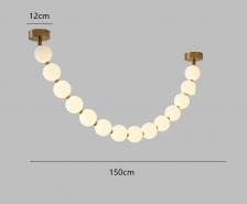 Светодиодные подвесные светильники с скандинавскими бусинами для гостиной, столовой, офисных столов, дизайнерская люстра для спальни, домашний декор, люстры, светильники Светодиодные подвесные светильники с скандинавскими бусинами для гостиной, столовой, офисных столов, дизайнерская люстра для спальни, домашний декор, люстры, светильники