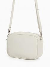 Сумка женская кросс-боди TEXTURA на молнии, 19x7x15 см, белая Сумка женская кросс-боди TEXTURA на молнии, 19x7x15 см, белая