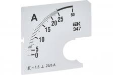 IEK IPA10D-SC-0025 Шкала смен. для амперметра Э47 25/5А-1,5 72х72мм 1 шт IEK IPA10D-SC-0025 Шкала смен. для амперметра Э47 25/5А-1,5 72х72мм 1 шт