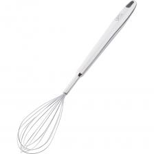 Венчик Gipfel New Sharm 51902. Нержавеющая сталь характеризуется самой гигиенической поверхностью, которая не имеет пор и трещин, где могут скапливаться бактерии, и легко очищается от любых загрязнений. Она не впитывает посторонние запахи, не ржавеет, долговечна и устойчива к деформации. New Sharm – это обновленная серия Sharm с усовершенствованной, более удобной, укороченной ручкой и отверстием для подвешивания. Венчик с зеркальной полировкой, смотрится на кухне стильно и нарядно. Подходит для взбивания яиц, соусов, теста и других блюд. Модель сочетается с другими аксессуарами из серии New Sharm. Он легко очищается как губкой с мылом, так и в посудомоечной машине. Не рекомендуем использование абразивных чистящих средств, а так же металлических губок. Венчик Gipfel New Sharm 51902. Нержавеющая сталь характеризуется самой гигиенической поверхностью, которая не имеет пор и трещин, где могут скапливаться бактерии, и легко очищается от любых загрязнений. Она не впитывает посторонние запахи, не ржавеет, долговечна и устойчива к деформации. New Sharm – это обновленная серия Sharm с усовершенствованной, более удобной, укороченной ручкой и отверстием для подвешивания. Венчик с зеркальной полировкой, смотрится на кухне стильно и нарядно. Подходит для взбивания яиц, соусов, теста и других блюд. Модель сочетается с другими аксессуарами из серии New Sharm. Он легко очищается как губкой с мылом, так и в посудомоечной машине. Не рекомендуем использование абразивных чистящих средств, а так же металлических губок.