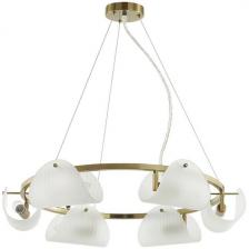 Подвесной светильник Lumion Fioro 6571/6 медный/белый/металл/стекло E14 6*60W 220V Подвесной светильник Lumion Fioro 6571/6 медный/белый/металл/стекло E14 6*60W 220V