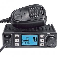 Turbosky CB-4- мобильная радиостанция СИ-БИ диапазона, работающая в частотах 26,965 - 27,410 МГц, имеющая в комплекте тангенту, провода для подключения и запчасти для крепления. Мобильная рация Турбоскай СИБИ-4 обладает встроенной функцией VOX, которая позволяет начинать передачу без необходимости нажатия на клавишу РТТ: кратковременное нажатие на кнопку VOX включает и выключает функцию. Чтобы настроить уровень чувствительности, удерживайте кнопку VOX более двух секунд, на дисплее появится мигающая иконка микрофона, затем кратковременно нажмите кнопку VOX, чтобы выбрать необходимую настройку. Также радиостанция оснащена разъёмом 3,5 мм на задней панели для подключения внешнего динамика с сопротивлением 4 - 8 Ом: при сопротивлении динамика 4 Ом мощность динамика должна составлять 4 Вт, при подключении внешнего динамика, внутренний динамик отключается. Наличие дисплея с подсветкой станет приятным дополнением как с функциональной, так и с эстетической стороны данной рации. Turbosky CB-4- мобильная радиостанция СИ-БИ диапазона, работающая в частотах 26,965 - 27,410 МГц, имеющая в комплекте тангенту, провода для подключения и запчасти для крепления. Мобильная рация Турбоскай СИБИ-4 обладает встроенной функцией VOX, которая позволяет начинать передачу без необходимости нажатия на клавишу РТТ: кратковременное нажатие на кнопку VOX включает и выключает функцию. Чтобы настроить уровень чувствительности, удерживайте кнопку VOX более двух секунд, на дисплее появится мигающая иконка микрофона, затем кратковременно нажмите кнопку VOX, чтобы выбрать необходимую настройку. Также радиостанция оснащена разъёмом 3,5 мм на задней панели для подключения внешнего динамика с сопротивлением 4 - 8 Ом: при сопротивлении динамика 4 Ом мощность динамика должна составлять 4 Вт, при подключении внешнего динамика, внутренний динамик отключается. Наличие дисплея с подсветкой станет приятным дополнением как с функциональной, так и с эстетической стороны данной рации.