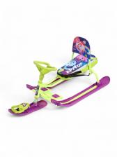 Снегокат «Тимка спорт 4-1» Смешарики, со спинкой, зелёный, фиолетовый, ТС4-1/СШ1 Nika Снегокат «Тимка спорт 4-1» Смешарики, со спинкой, зелёный, фиолетовый, ТС4-1/СШ1 Nika