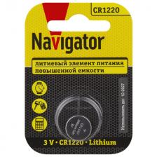 батарейка NAVIGATOR CR1220 блистер 1шт батарейка NAVIGATOR CR1220 блистер 1шт