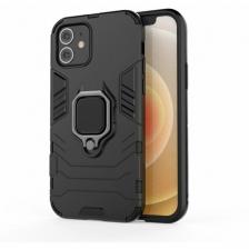 Чехол противоударный для Apple iPhone 12 Mini / Айфон 12 Мини (Черный) Чехол противоударный для Apple iPhone 12 Mini / Айфон 12 Мини (Черный)
