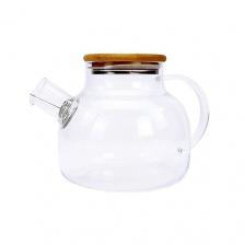 ND PLAY Заварочный чайник с бамбуковой крышкой в подарочной упаковке, 1000 мл, стекло ND PLAY Заварочный чайник с бамбуковой крышкой в подарочной упаковке, 1000 мл, стекло