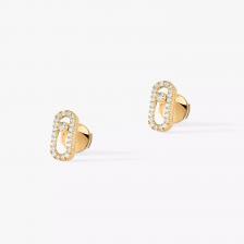 Серьги-пусеты Messika Move Uno, желтое золото/бриллианты Серьги-пусеты Messika Move Uno, желтое золото/бриллианты