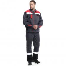 Костюм летний рабочий "МИР-2" - это идеальное решение для работников, которые нуждаются в комфортной, практичной и функциональной одежде в любое время года. Этот костюм состоит из удлинённой куртки и мужских брюк. Проектировался с учетом удобства и безопасности на рабочем месте.Особенности куртки:Удлинённый крой, который обеспечивает дополнительную защиту и комфорт.Застежка на молнию и кнопки для надежного закрепления.Многофункциональные карманы, включая специальный карман для телефона с отделением для ручки, что позволяет хранить необходимые предметы под рукой.Вентиляционные отверстия в области подмышечных впадин для оптимальной циркуляции воздуха.Манжеты на рукавах для дополнительной защиты.Светоотражающая полоса (СОП) шириной 5 см на груди для обеспечения хорошей видимости даже в условиях низкой освещенности.Особенности брюк:Мужские летние брюки с многофункциональными карманами, включая карман для инструментов, что делает работу более удобной и эффективной.Эластичная тесьма на талии для идеальной посадки и комфорта.Усилительные наколенники, которые обеспечивают защиту от износа и повышают долговечность брюк.Светоотражающая полоса (СОП) шириной 5 см на брюках, гарантирующая хорошую видимость в темное время суток.Материал и состав:Ткань костюма изготовлена из высококачественного твила, состоящего из 35% хлопка и 65% полиэстера, с плотностью 240 г/м2 и водоотталкивающей отделкой.Основной цвет ткани - серый, с усилением красного и черного цветов, что придает костюму стильный и современный вид.Уход:Костюм можно стирать в обычной стиральной машине при температуре воды до 40° C.Отбеливание не рекомендуется, чтобы сохранить цвет и качество ткани.Глажка допускается при температуре подошвы утюга до 110° C.Костюм летний рабочий МИР-2 - это надежный выбор для профессионалов, которые ценят комфорт, функциональность и безопасность на рабочем месте. Независимо от того, в какой отрасли вы работаете, этот костюм поможет вам чувствовать себя уверенно и комфортно в течение всего летнего сезона. Костюм летний рабочий "МИР-2" - это идеальное решение для работников, которые нуждаются в комфортной, практичной и функциональной одежде в любое время года. Этот костюм состоит из удлинённой куртки и мужских брюк. Проектировался с учетом удобства и безопасности на рабочем месте.Особенности куртки:Удлинённый крой, который обеспечивает дополнительную защиту и комфорт.Застежка на молнию и кнопки для надежного закрепления.Многофункциональные карманы, включая специальный карман для телефона с отделением для ручки, что позволяет хранить необходимые предметы под рукой.Вентиляционные отверстия в области подмышечных впадин для оптимальной циркуляции воздуха.Манжеты на рукавах для дополнительной защиты.Светоотражающая полоса (СОП) шириной 5 см на груди для обеспечения хорошей видимости даже в условиях низкой освещенности.Особенности брюк:Мужские летние брюки с многофункциональными карманами, включая карман для инструментов, что делает работу более удобной и эффективной.Эластичная тесьма на талии для идеальной посадки и комфорта.Усилительные наколенники, которые обеспечивают защиту от износа и повышают долговечность брюк.Светоотражающая полоса (СОП) шириной 5 см на брюках, гарантирующая хорошую видимость в темное время суток.Материал и состав:Ткань костюма изготовлена из высококачественного твила, состоящего из 35% хлопка и 65% полиэстера, с плотностью 240 г/м2 и водоотталкивающей отделкой.Основной цвет ткани - серый, с усилением красного и черного цветов, что придает костюму стильный и современный вид.Уход:Костюм можно стирать в обычной стиральной машине при температуре воды до 40° C.Отбеливание не рекомендуется, чтобы сохранить цвет и качество ткани.Глажка допускается при температуре подошвы утюга до 110° C.Костюм летний рабочий МИР-2 - это надежный выбор для профессионалов, которые ценят комфорт, функциональность и безопасность на рабочем месте. Независимо от того, в какой отрасли вы работаете, этот костюм поможет вам чувствовать себя уверенно и комфортно в течение всего летнего сезона.
