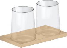 Стакан Keuco Edition 11 11151039000 двойной, бронза шлифованная Стакан Keuco Edition 11 11151039000 двойной, бронза шлифованная