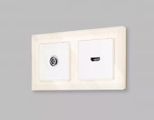 Комплект механизма TV розетки оконечной экранированной 5-1000MHz 3dB Alfa Белый матовый Quant Ambrella Volt MA133005 (AP1330, VM199) Комплект механизма TV розетки оконечной экранированной 5-1000MHz 3dB Alfa Белый матовый Quant Ambrella Volt MA133005 (AP1330, VM199)