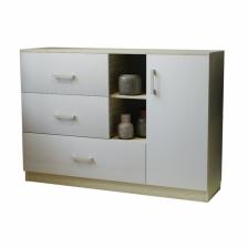 Комод напольный «К – 3.1», 1280x440x900 мм, цвет дуб сонома/белый жемчуг Комод напольный «К – 3.1», 1280x440x900 мм, цвет дуб сонома/белый жемчуг