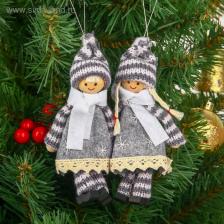 Елочная игрушка «Снежные куколки», МИКС Елочная игрушка «Снежные куколки», МИКС