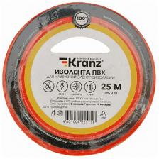 Изолента Kranz ПВХ, 0.13х15 мм, 25 м, красная Изолента Kranz ПВХ, 0.13х15 мм, 25 м, красная