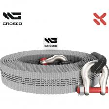 Буксировочный трос для буксировки авто до 12 тонн Буксировочный трос Grosco 24т, 7м, крюк/петля, для буксировки авто до 12 тонн BTL2407HL Буксировочный трос для буксировки авто до 12 тонн Буксировочный трос Grosco 24т, 7м, крюк/петля, для буксировки авто до 12 тонн BTL2407HL