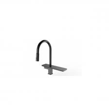 Смеситель для кухни Vieir (Виеир) с выдвижной лейкой и полкой V15014-C Черный Смеситель для кухни Vieir (Виеир) с выдвижной лейкой и полкой V15014-C Черный