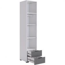 Зефир Шкаф однодверный 107.01 Mebelson (ЛДСП,ПВХ,МДФ,Металл/Светлое дерево,Серый) арт.UL.107-M.103.01.3263 Зефир Шкаф однодверный 107.01 Mebelson (ЛДСП,ПВХ,МДФ,Металл/Светлое дерево,Серый) арт.UL.107-M.103.01.3263