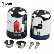 Хромированные термостатические ручки для смесителя Хромированные термостатические ручки для смесителя