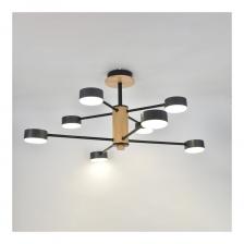 Люстра под лампу General Lighting Systems Элизиум GCHL-8GX53-M черная, дерево 662335 Люстра под лампу General Lighting Systems Элизиум GCHL-8GX53-M черная, дерево 662335