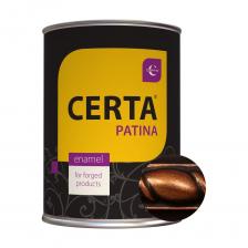 Применяется вкачестве финишного покрытия для придания окрашенному изделию эффекта старины. Патина придает поверхности глубину, оттеняет закругления, акцентирует выступающие части, подчеркивает уникальность изделия. Термостойкая Certa Patina до+700 °Сможет применяться для отделки печей, каминов иаксессуаров кним. Характеристики Антикоррозийность. Атмосферостойкость. Светостойкость. Стойкость кперепадам температур от –60 °Сдо+150 °С. Отличное сцепление сокрашиваемой поверхностью изделий сложной конфигурации. Прогнозируемый срок службы покрытия— свыше 11лет. Допускается хранение итранспортировка при отрицательных температурах до –60 °С. Срок годности— 12месяцев. Нанесение Всесезонность использования: нанесение при температурах от –30 до+40°С. Наносится сухой кистью, аэрозольным способом. Нанесение патины наметалл: Патину тщательно перемешать, при необходимости разбавить лаком CERTA неболее10% отобщей массы. Избанки спомощью плоской кисти перенести напалитру небольшое количество патины, растереть еёипройтись кистью повыпуклым местам изделия. Для получения более насыщенного цвета растирка должна быть менее интенсивной. Применяется вкачестве финишного покрытия для придания окрашенному изделию эффекта старины. Патина придает поверхности глубину, оттеняет закругления, акцентирует выступающие части, подчеркивает уникальность изделия. Термостойкая Certa Patina до+700 °Сможет применяться для отделки печей, каминов иаксессуаров кним. Характеристики Антикоррозийность. Атмосферостойкость. Светостойкость. Стойкость кперепадам температур от –60 °Сдо+150 °С. Отличное сцепление сокрашиваемой поверхностью изделий сложной конфигурации. Прогнозируемый срок службы покрытия— свыше 11лет. Допускается хранение итранспортировка при отрицательных температурах до –60 °С. Срок годности— 12месяцев. Нанесение Всесезонность использования: нанесение при температурах от –30 до+40°С. Наносится сухой кистью, аэрозольным способом. Нанесение патины наметалл: Патину тщательно перемешать, при необходимости разбавить лаком CERTA неболее10% отобщей массы. Избанки спомощью плоской кисти перенести напалитру небольшое количество патины, растереть еёипройтись кистью повыпуклым местам изделия. Для получения более насыщенного цвета растирка должна быть менее интенсивной.