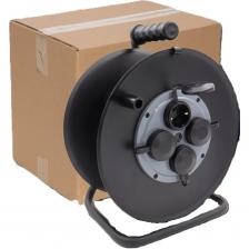 Удлинитель SVET на металлической катушке морозостойкий хозяйственный УХз-16-4-30-КМ КГ 3х2,5 с крышками, 30 м, 4 розетки с заземлением, IP44, 16А, 4000Вт 3109-20011 предназначен для использование в агрессивных и тяжелых условиях Удлинитель SVET на металлической катушке морозостойкий хозяйственный УХз-16-4-30-КМ КГ 3х2,5 с крышками, 30 м, 4 розетки с заземлением, IP44, 16А, 4000Вт 3109-20011 предназначен для использование в агрессивных и тяжелых условиях