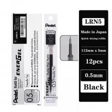 Гелевые стержни Pentel LRN5 0,5 мм, черный, красный, синий, 12 шт Гелевые стержни Pentel LRN5 0,5 мм, черный, красный, синий, 12 шт
