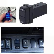 Автомобильное зарядное устройство с двойной быстрой зарядкой, USB-разъем для зарядки, адаптер питания для Mitsubishi Outlander L200 Pajero sport Lancer Eclipse Cross Автомобильное зарядное устройство с двойной быстрой зарядкой, USB-разъем для зарядки, адаптер питания для Mitsubishi Outlander L200 Pajero sport Lancer Eclipse Cross