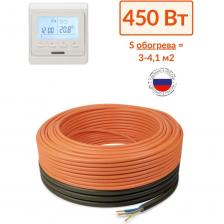 Кабельный теплый пол Теплософт в стяжку Профи 32,1м 450Вт с электронным терморегулятором 32,1м-450/3 Кабельный теплый пол Теплософт в стяжку Профи 32,1м 450Вт с электронным терморегулятором 32,1м-450/3