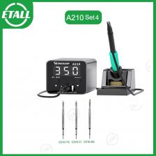 Настольный паяльник MECHANIC A210, умная настольная паяльная станция C210 с большим дисплеем и защитой от короткого замыкания Настольный паяльник MECHANIC A210, умная настольная паяльная станция C210 с большим дисплеем и защитой от короткого замыкания