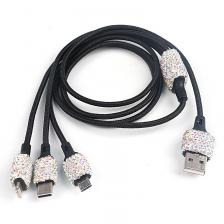Новое автомобильное зарядное устройство Bling USB 5 В 2,1 А, двухпортовый быстрый адаптер, розовый автомобильный декор, автомобильный Стайлинг, алмазные автомобильные аксессуары для интерьера для женщин Новое автомобильное зарядное устройство Bling USB 5 В 2,1 А, двухпортовый быстрый адаптер, розовый автомобильный декор, автомобильный Стайлинг, алмазные автомобильные аксессуары для интерьера для женщин