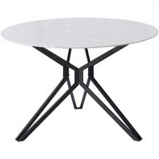 Стол на 4 персоны DT-63 мрамор/черный (d110) ESF DT-63marble/black(d110) (круглая столешница, 3 ножки) Стол на 4 персоны DT-63 мрамор/черный (d110) ESF DT-63marble/black(d110) (круглая столешница, 3 ножки)