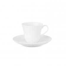 Пара кофейная Narumi Белый декор 110 мл, фарфор костяной Пара кофейная Narumi Белый декор 110 мл, фарфор костяной