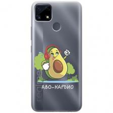 Силиконовый чехол с принтом Avo-Cardio для Realme C25 / C25S / Рилми С25 / С25с Силиконовый чехол с принтом Avo-Cardio для Realme C25 / C25S / Рилми С25 / С25с