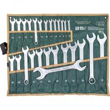 Представляем прочный и надёжный комплект от бренда ROCKFORCE, который станет отличным помощником в условиях автомастерской, гаража или просто в домашнем ремонте. В наборе — 26 ключей из хромованадиевой стали, каждая единица имеет рожковую и накидную части, что делает работу с крепежом максимально удобной и быстрой.Преимущества:Премиальные материалы: каждый ключ изготовлен из прочного Cr-V сплава, устойчив к износу, нагрузкам и коррозии.Широкий диапазон размеров: от 6 мм до 32 мм + крупный рожковый ключ 36x41 мм, охватывающий большинство стандартных крепежей.Комбинированная форма: одна сторона — накидная (12-гранная), другая — рожковая. Это расширяет возможности применения при ограниченном доступе.Организация хранения: все инструменты размещены в удобном тканевом полотне с карманами, которое можно компактно сложить или повесить на стену.Подходит для всех видов работ: автомобильный ремонт, монтаж конструкций, бытовые задачи, обслуживание оборудования.Этот набор — отличный выбор для тех, кто ценит надежность, универсальность и комфорт в работе. Он подойдёт как для профессионалов, так и для домашних мастеров, обеспечив быстрый результат без компромиссов по качеству. Представляем прочный и надёжный комплект от бренда ROCKFORCE, который станет отличным помощником в условиях автомастерской, гаража или просто в домашнем ремонте. В наборе — 26 ключей из хромованадиевой стали, каждая единица имеет рожковую и накидную части, что делает работу с крепежом максимально удобной и быстрой.Преимущества:Премиальные материалы: каждый ключ изготовлен из прочного Cr-V сплава, устойчив к износу, нагрузкам и коррозии.Широкий диапазон размеров: от 6 мм до 32 мм + крупный рожковый ключ 36x41 мм, охватывающий большинство стандартных крепежей.Комбинированная форма: одна сторона — накидная (12-гранная), другая — рожковая. Это расширяет возможности применения при ограниченном доступе.Организация хранения: все инструменты размещены в удобном тканевом полотне с карманами, которое можно компактно сложить или повесить на стену.Подходит для всех видов работ: автомобильный ремонт, монтаж конструкций, бытовые задачи, обслуживание оборудования.Этот набор — отличный выбор для тех, кто ценит надежность, универсальность и комфорт в работе. Он подойдёт как для профессионалов, так и для домашних мастеров, обеспечив быстрый результат без компромиссов по качеству.