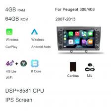 DSP 7 дюймов CarPlay Android 11/12.0 автомобильный DVD-плеер 8 ГБ 128G радио мультимедиа Wi-Fi GPS авторадио для Peugeot 308/408 2007-2013 2 din DSP 7 дюймов CarPlay Android 11/12.0 автомобильный DVD-плеер 8 ГБ 128G радио мультимедиа Wi-Fi GPS авторадио для Peugeot 308/408 2007-2013 2 din