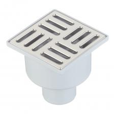 Трап душевой вертикальный АНИ пласт с сухим затвором 100х100 мм d50 мм решетка из нержавеющей стали (TQ5202) Трап душевой вертикальный АНИ пласт с сухим затвором 100х100 мм d50 мм решетка из нержавеющей стали (TQ5202)