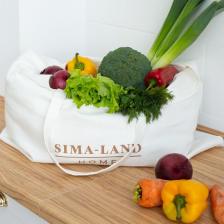 Сумка шоппер SL Home, 52x72 см, белая Сумка шоппер SL Home, 52x72 см, белая