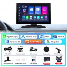Podofo Android 13 CarPlay портативный умный плеер 9 "Carplay Android автомобильный монитор навигатор GPS WIFI Airplay экран приборной панели Podofo Android 13 CarPlay портативный умный плеер 9 "Carplay Android автомобильный монитор навигатор GPS WIFI Airplay экран приборной панели