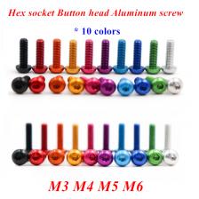 Алюминиевые винты Angooter ISO7380 M3 M4 M5 M6 Алюминиевые винты Angooter ISO7380 M3 M4 M5 M6