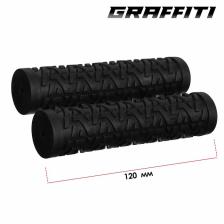 Грипсы 120 мм, Graffiti, посадочный диаметр 22.2 мм, цвет чёрный Грипсы 120 мм, Graffiti, посадочный диаметр 22.2 мм, цвет чёрный