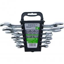 Набор рожковых гаечных ключей Oasis Eco 103011506001 – это комплект инструментов, предназначенных для работы с шестигранными гайками и болтами. В комплекте идут 6 рожковых гаечных ключей с размерами 810, 1011, 1213, 1314, 1719 и 1922. Практичность в каждой детали. Инструменты изготовлены из высококачественной хромованадиевой стали (CrV) с твёрдостью 42 HRC, благодаря чему выдерживает значительные нагрузки. Покрытие из цинка предотвращает появление ржавчины и продлевает срок службы изделия даже при использовании в условиях повышенной влажности. Срок службы не ограничен. Гаечные ключи Oasis – надёжный помощник в любых задачах. Набор рожковых гаечных ключей Oasis Eco 103011506001 – это комплект инструментов, предназначенных для работы с шестигранными гайками и болтами. В комплекте идут 6 рожковых гаечных ключей с размерами 810, 1011, 1213, 1314, 1719 и 1922. Практичность в каждой детали. Инструменты изготовлены из высококачественной хромованадиевой стали (CrV) с твёрдостью 42 HRC, благодаря чему выдерживает значительные нагрузки. Покрытие из цинка предотвращает появление ржавчины и продлевает срок службы изделия даже при использовании в условиях повышенной влажности. Срок службы не ограничен. Гаечные ключи Oasis – надёжный помощник в любых задачах.