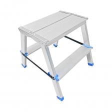 Двусторонняя алюминиевая стремянка с широкой площадкой LadderBel 2 ступени STR2-AL-2EP Двусторонняя алюминиевая стремянка с широкой площадкой LadderBel 2 ступени STR2-AL-2EP