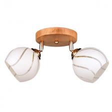 люстра потолочная РОССВЕТ Кечак 2х60Вт Е27 металл дерево/белый люстра потолочная РОССВЕТ Кечак 2х60Вт Е27 металл дерево/белый